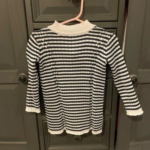 Janie and Jack navy and cream sweater dress in size 12-18 months